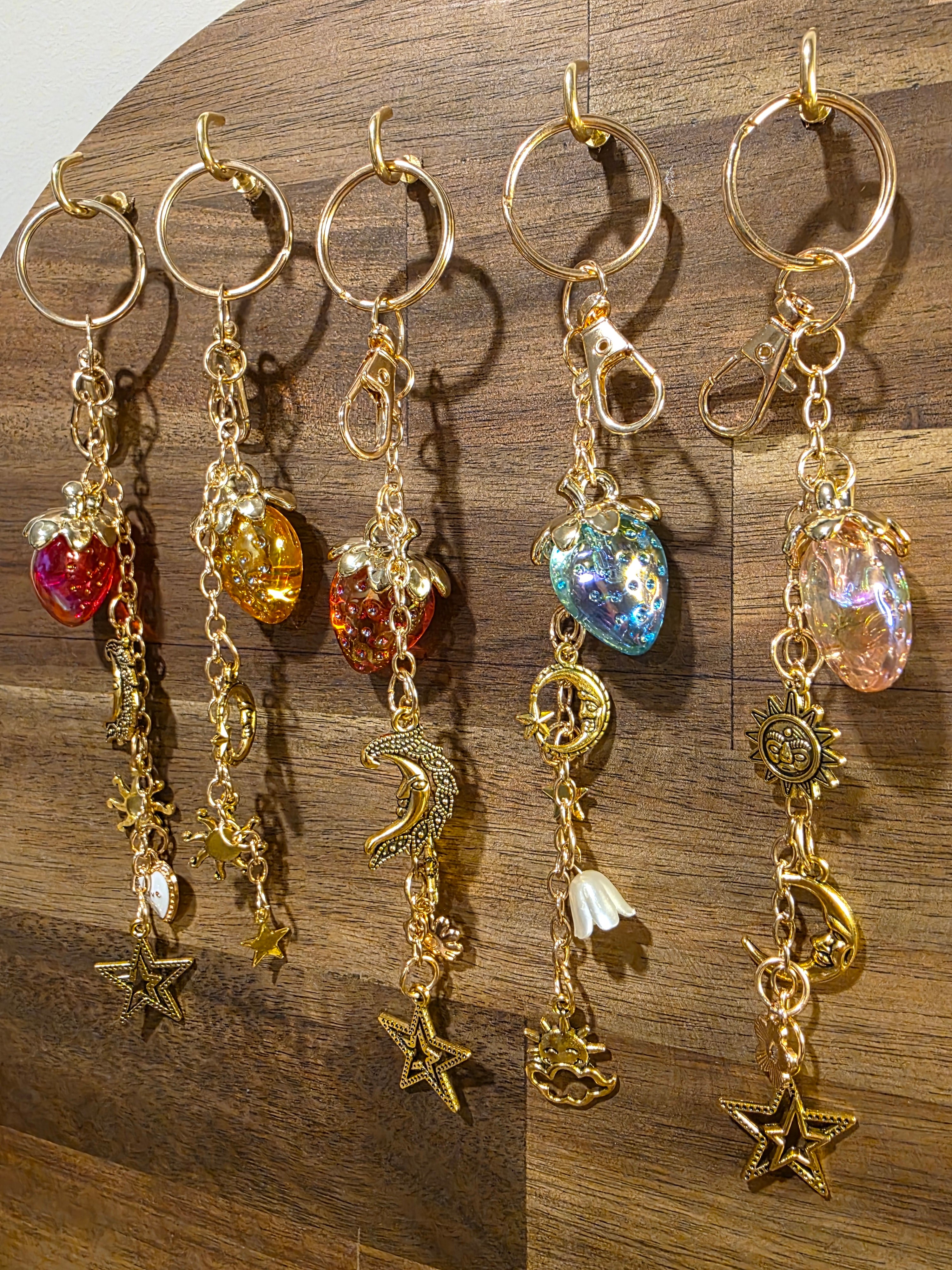 Strawberry Bag Charms