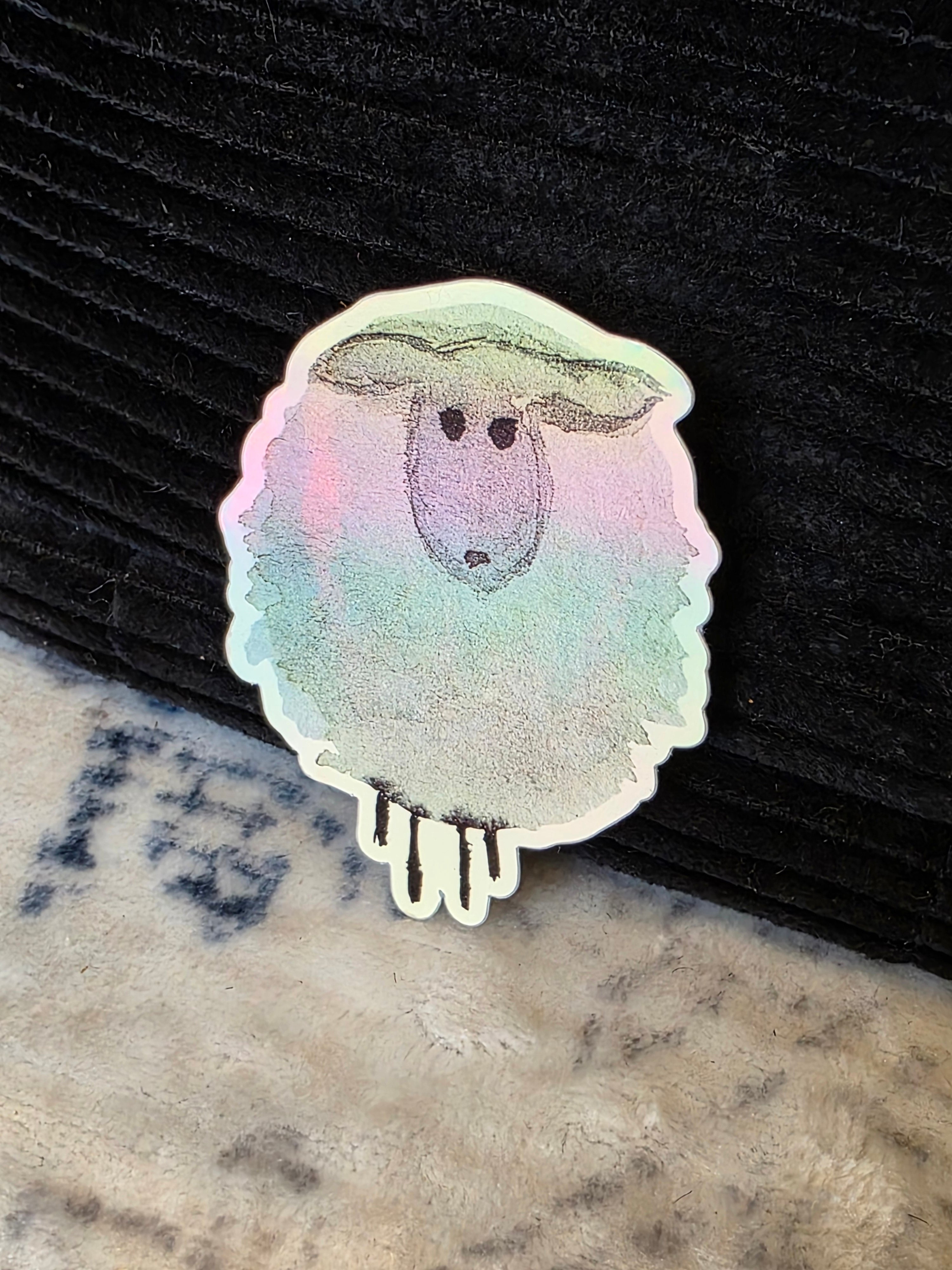 Fluffy Sheep Sticker