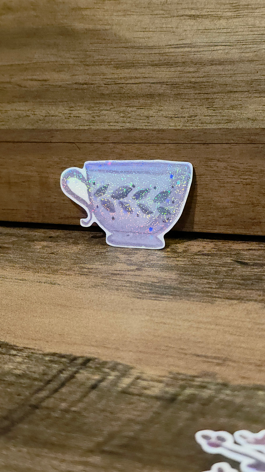 Purple Tea Cup Sticker